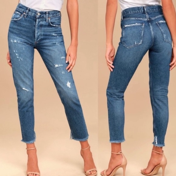 Agolde Denim - Agolde Jamie High Rise Feel Good Crop Jeans